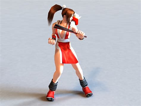 mai shiranui 3d|Free model character